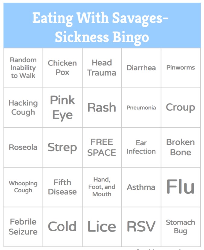 Sickness Bingo 2